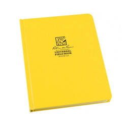 Rite in the Rain - Waterproof Notebook Large Bound Book - 223 x 175 mm - 80 Sheets - Yellow - 370F-LG