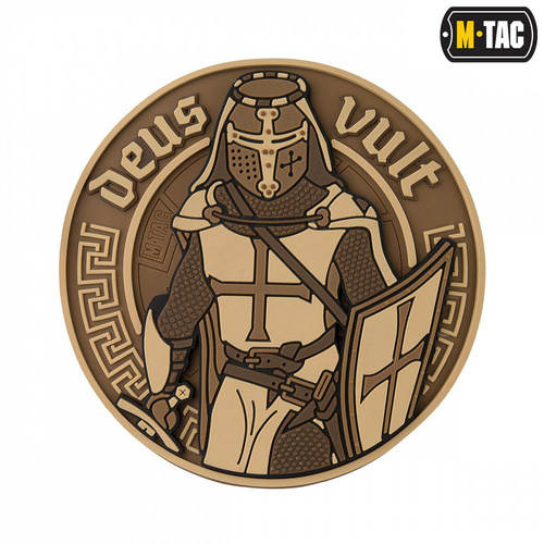 M-Tac - Naszywka 3D PVC Deus Vult - Coyote - 51116005