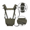 Mil-Tec - Lekka kamizelka Chest Rig - Zielony OD - 13530401