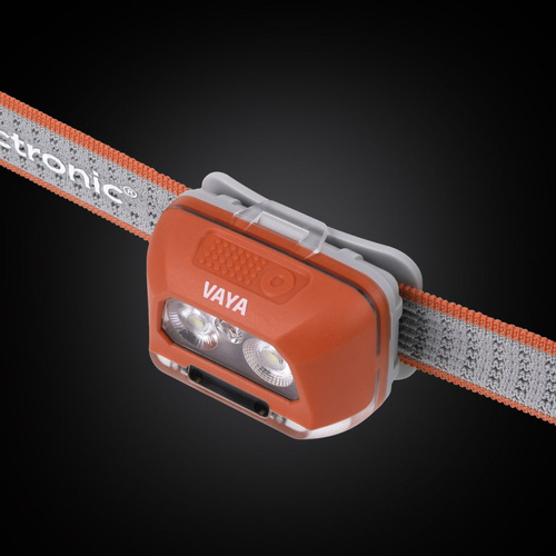 Mactronic - Latarka czołowa VAYA - 480 lm - Dual Source System - Pomarańczowa - AHL0091