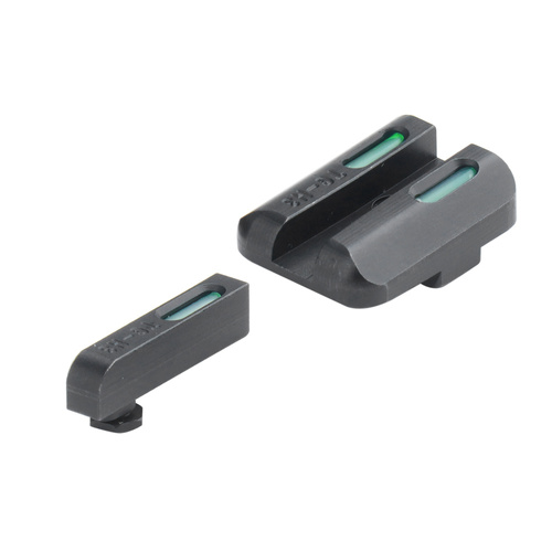 TruGlo - Trytowo-światłowodowe przyrządy celownicze TFX - Glock 17/19 - Niski profil - Biała obwódka - TG13GL1A