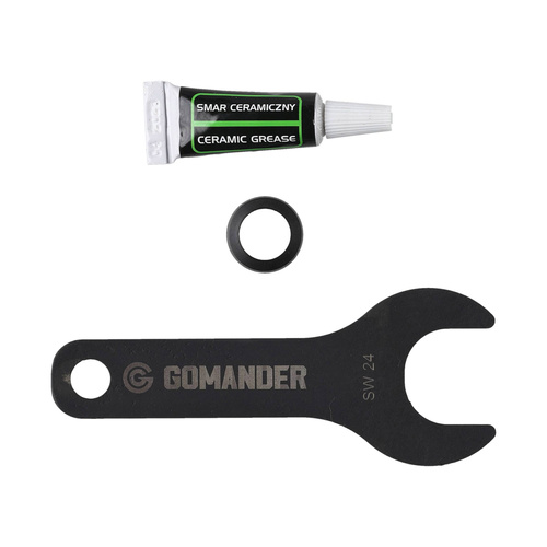 Gomander - Kompensator płomienia Quadron Evo - 7,62mm - Gwint 5/8"x24 - Czarny - TB0.10205