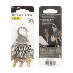 Nite Ize - Organizer kluczy S-Biner KeyRack Locker - Stalowy - KLK-11-R3