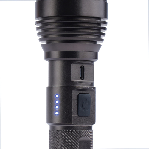 Falcon Eye - Latarka ręczna Alpha 2000 RC - Strobe - Focus - 2000 lm - Czarna - FHH0123