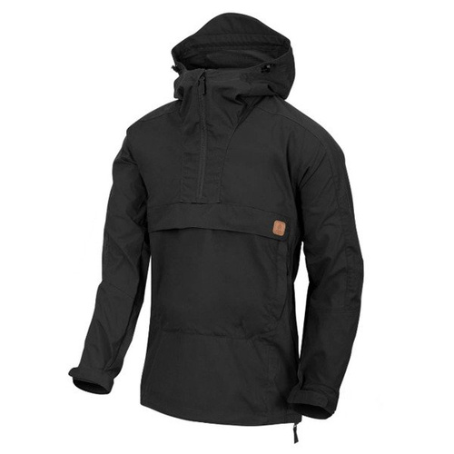 Helikon - Kurtka softshellowa Anorak Woodsman - DuraCanvas - Czarny - KU-WDN-DC-01