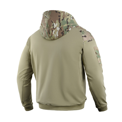 M-Tac - Bluza z kapturem Combat - Bawełna - Light Olive - 20520083