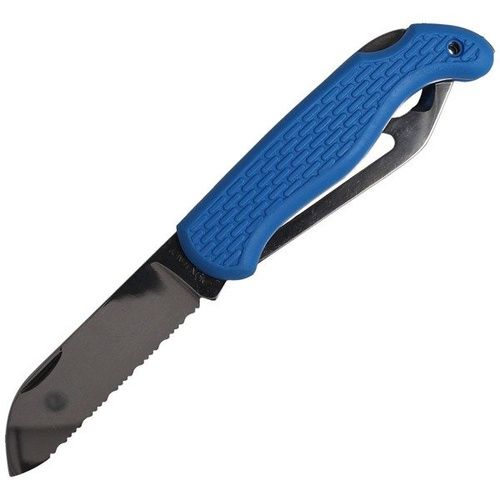 MAC Coltellerie - Nóż żeglarski składany - Niebieski - BOAT 2 BLUE