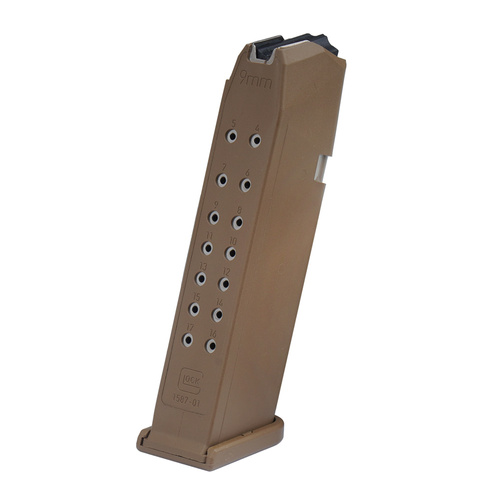 Glock - Magazynek do G17 Gen 5 / G19X - 9x19 mm Para - FDE - 17 naboi