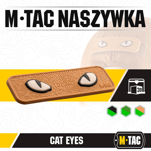 M-Tac - Naszywka 3D PVC Cat Eyes - Coyote - 51114005
