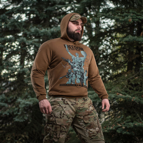 M-Tac - Bluza z kapturem Freedom - Bawełna - Coyote - 20539017