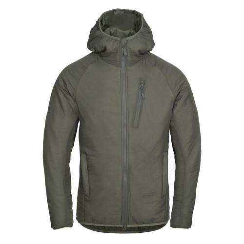 Helikon - Kurtka z kapturem Wolfhound Hoodie - Windpack Nylon - Alpha Green - KU-WLH-NL-36