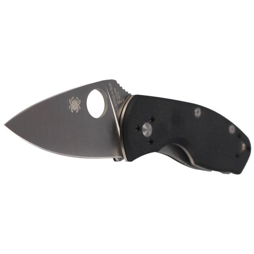 Spyderco - Nóż składany Ambitious G-10 Black Plain - Czarny - C148GP