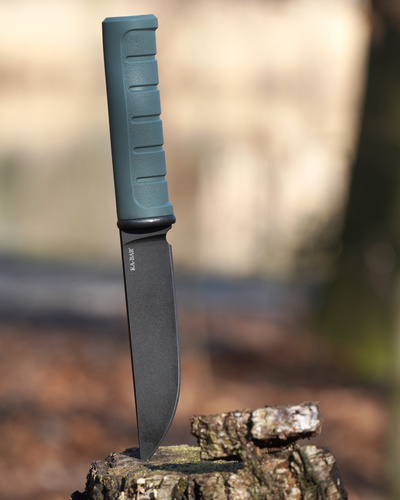 Ka-Bar - Nóż Dust II Fixed Blade Knife 5,25″ - Clip Point - D2 - Zielony - 6101