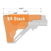 UTG Pro - Kolba Mil-Spec AR15 Ops Ready S4 - Gniazdo QD - Polimer - FDE - RBUS4DMS