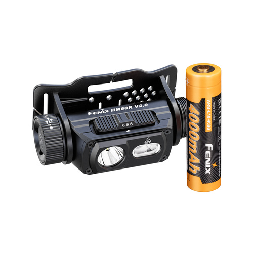 Fenix - Latarka czołowa HM60R V2.0 - 1600 lm - Czarna - HM60R.11115