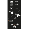 Petzl - Latarka czołowa LED Aria 2 RGB - 450 lm - Hybrid Concept - Czarny/Żółty - E070BB00