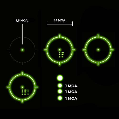 Holosun - Kolimator zamknięty ARO EVO - Green Dot - Solar Panel - Holosun SPR - Czarny - ARO-EVO-SPR-GR