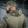 M-Tac - Bluza z kapturem Combat - Bawełna - Light Olive - 20520083