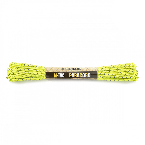 M-Tac - Paracord Minicord - 2 mm - 15 m - Reflective Neon Yellow - 10271142