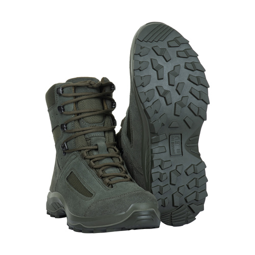 M-Tac - Buty taktyczne letnie - Antypoślizgowa podeszwa - Zamsz/Cordura - Ranger Green - 1JJ213/2LV