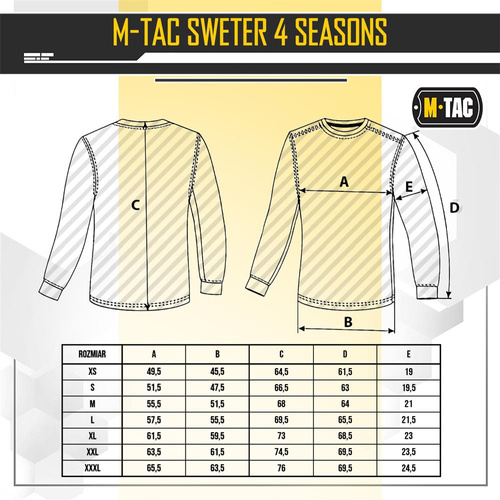 M-Tac - Sweter wojskowy całoroczny 4 Seasons - Niebieski - 20044006