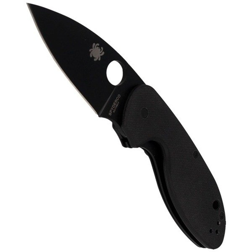 Spyderco - Nóż składany Efficient™ G-10 Black / Black Blade PlainEdge™ - C216GPBBK