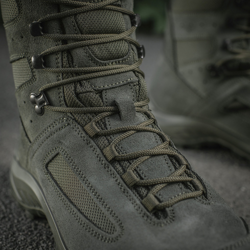 M-Tac - Buty taktyczne letnie - Antypoślizgowa podeszwa - Zamsz/Cordura - Ranger Green - 1JJ213/2LV