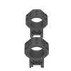 Vector Optics - Montaż dwuczęściowy X-ACCU do lunety - Wysoki - 30 mm - Picatinny - XASR-3073