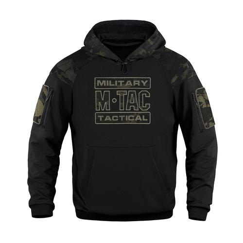 M-Tac - Bluza z kapturem Combat - Bawełna - Czarna - 20520208