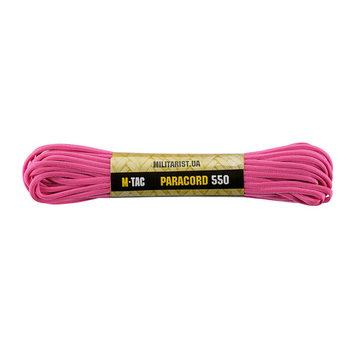 M-Tac - Paracord Type III 550 - 4 mm - 15 m - Neon Pink - 10250171