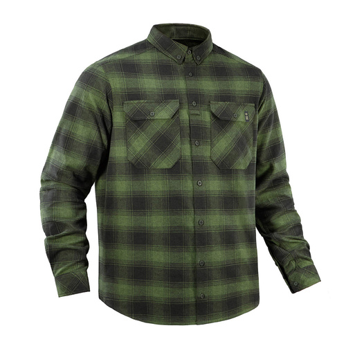 M-Tac - Koszula Lumberjack - Bawełna - Zielony/Czarny - 10026