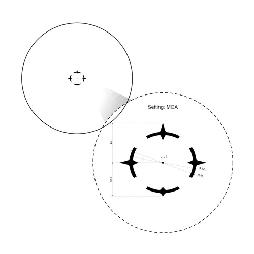 Vector Optics - Celownik pryzmatyczny Paragon 1x18 X-Mini - Czarny - SCPS-M10
