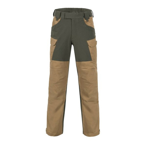 Helikon - Spodnie outdoorowe Hybrid Outback Pants® - DuraCanvas® - Coyote / Taiga Green - SP-HOP-DC-1109A