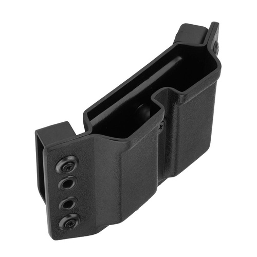 DOUBLETAP GEAR - Ładownica zewnętrzna Kydex OWB na dwa magazynki do CZ Shadow, Walther P99 - Czarny