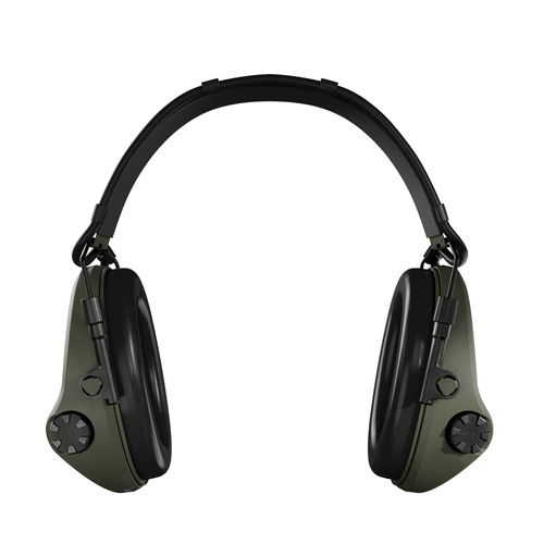 Sordin - Aktywne ochronniki słuchu Supreme X2 - Pałąk nagłowny - Żelowe poduszki - Zielone - 301006-10G