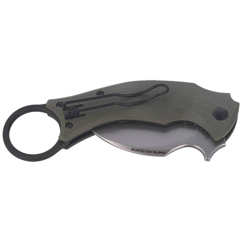 FOX - Nóż składany Karambit Black Bird by Bastinelli - OD / Stone Washed - FX-591 OD