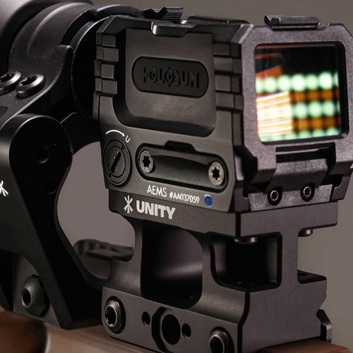 Unity Tactical - Montaż FAST Holosun AEMS - Picatinny - Aluminium - Czarny - FST-AEMB