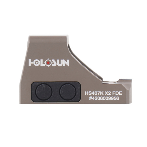 Holosun - Kolimator otwarty HS407K Open Reflex SubCompact Pistol Sight - FDE - HS407K-X2-FDE