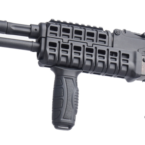 DLG Tactical - Chwyt przedni Streaked M-LOK Foregrip Hard - Czarny - DLG-164