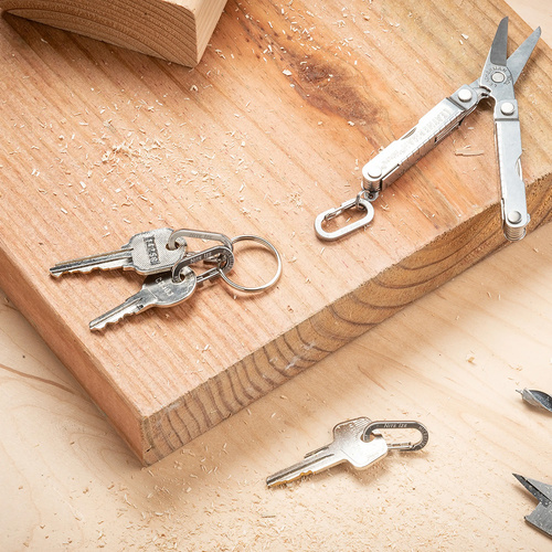 Nite Ize - Karabinek MicroLink - Stalowy - Srebrny - 4 sztuki - KL-11-4R3