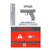 Umarex - Pistolet wiatrówka CO2 Walther PDP Compact 4" 4,5 mm z kolimatorem Umarex RDS - BB - Czarna - 5.8433-1