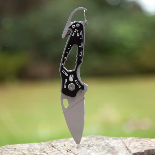 Kieszonkowy nóż składany True Utility SmartKnife z ostrzem 55 mm - Czarny