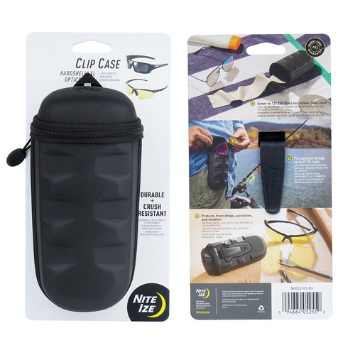 Nite Ize - Etui na okulary Clip Case Hardshell XL Optics Case - Czarne - NGCL2-01-R3