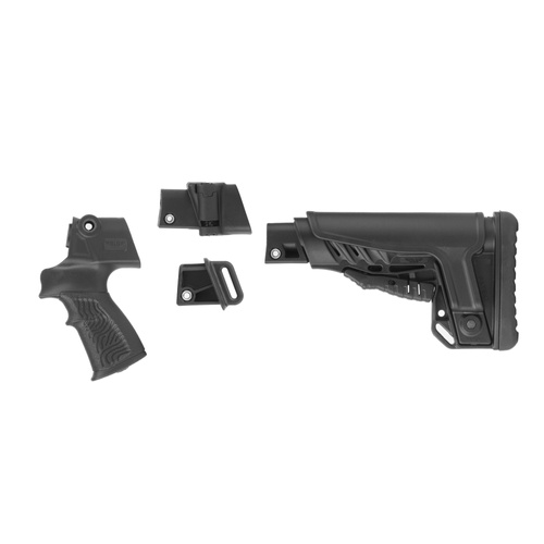 DLG Tactical - Zestaw akcesoriów do strzelby Mossberg 500/590 - 4 elementy - Mil-Spec - Polimer - Czarny - DLG-118-KIT-BLK