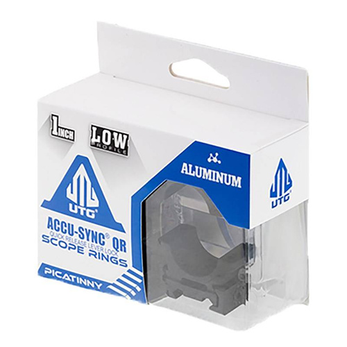 Leapers - Montaż dwuczęściowy AccuSync 1"/22 - 25,4 mm - Niski - Czarny - AQR110