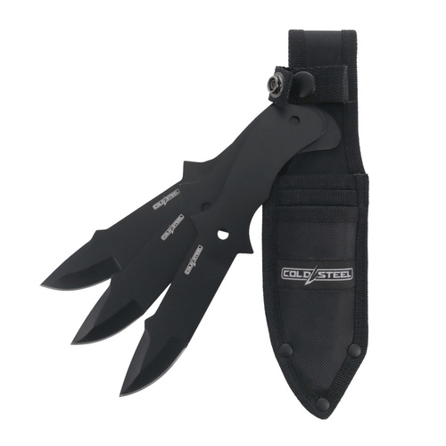 Cold Steel - Noże do rzucania Throwing Knives - 420 - 3 sztuk - Czarne - CS-TH-80KVC3PK