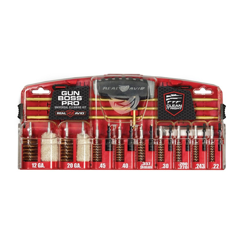 Real Avid - Zestaw do czyszczenia broni Gun Boss Pro - Universal Cleaning Kit - AVGBPRO-U