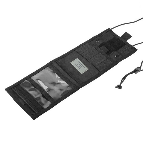 MFH - Paszportówka, etui na dokumenty na szyję ID Holder - Czarny - 30930A