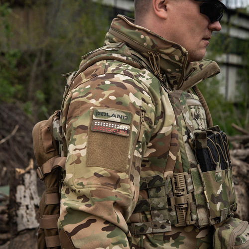 M-Tac - Naszywka Polska - Laser Cut - Multicam / Czarny - 51003108