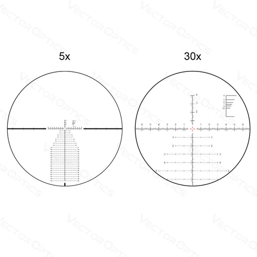 Vector Optics - Luneta Celownicza Continental 5 - 30 x 56 - 34 mm - First Focal Plane - SCFF-41